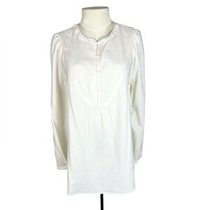 Old Navy cream color popover top Size Small poet romantic prairie minimalist